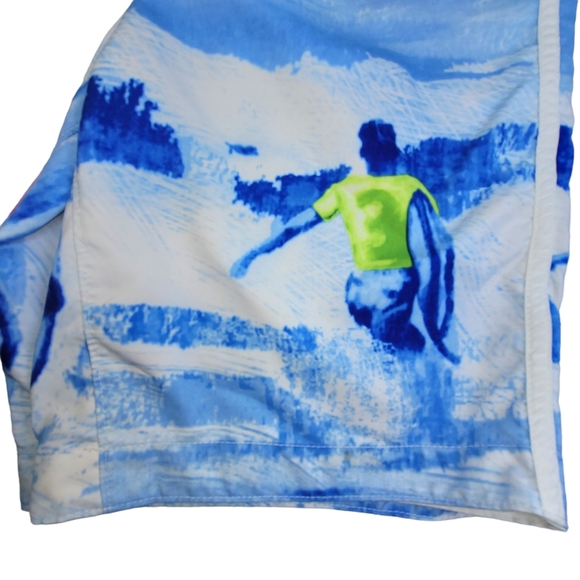 Hollister Mens xl Board Shorts Swim Trunks Surfboard Surfing Swimming Blue - Picture 4 of 7